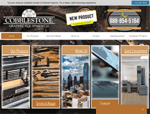 Tablet Screenshot of cobblestonegraphiceq.com